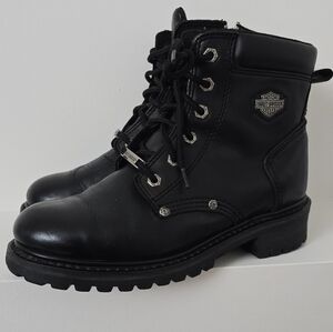 Harley-Davidson Black Leather Women's Boots